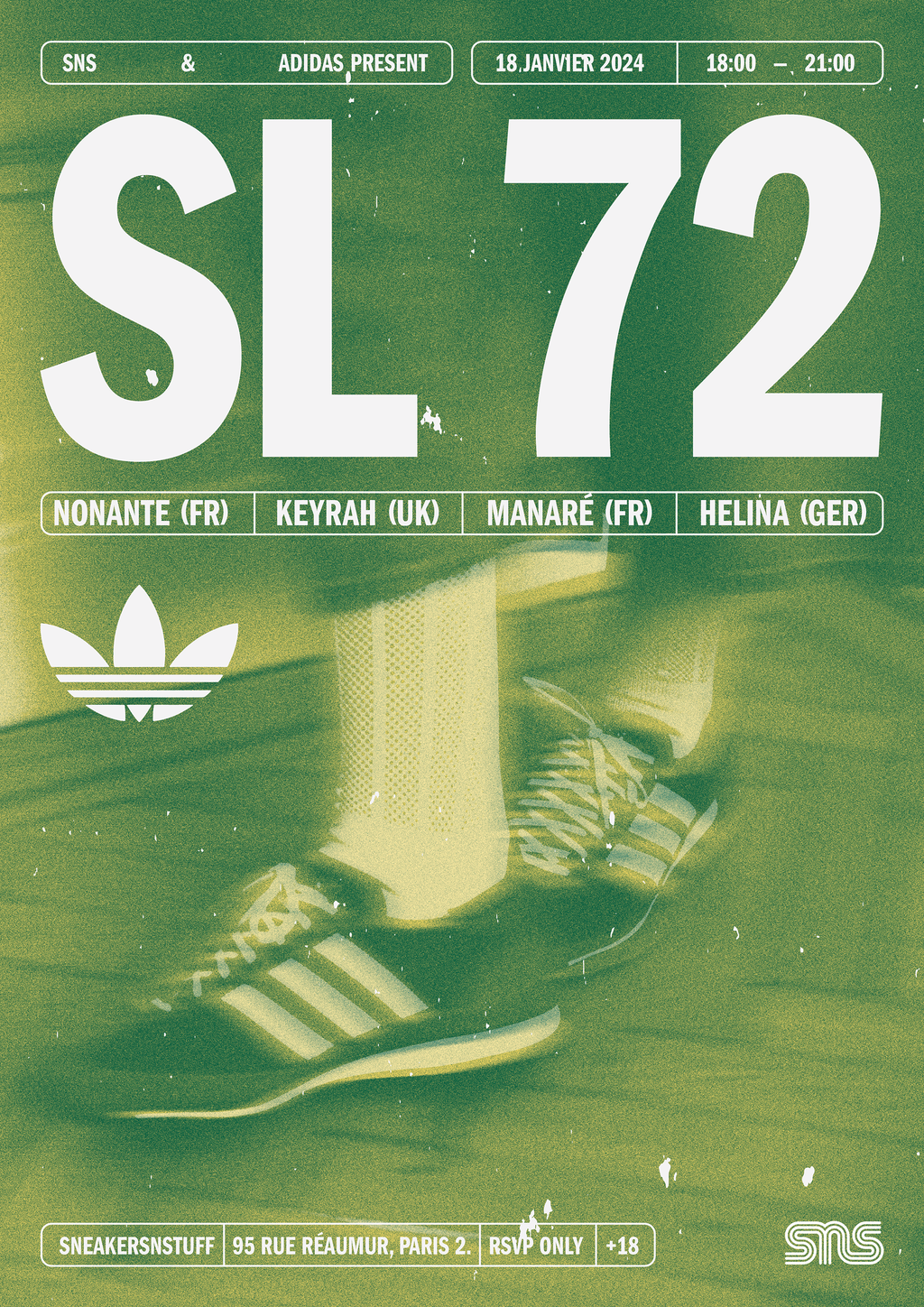 Adidas SL72 & SNS - © Studio Jimbo